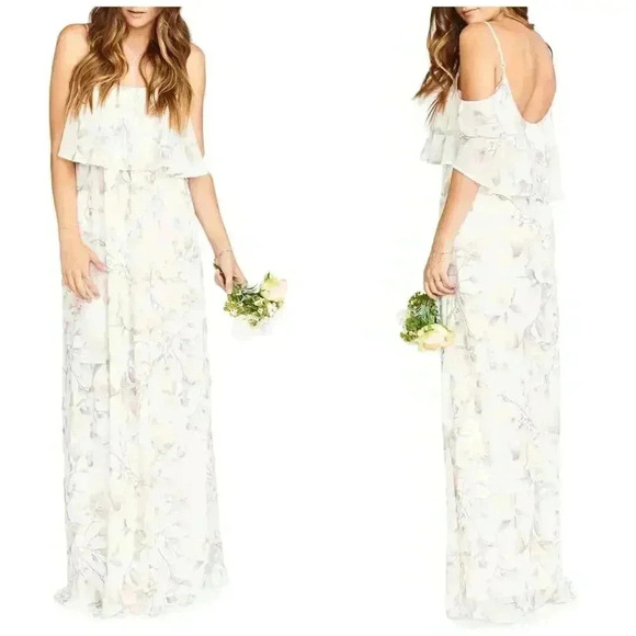 SHOW ME YOUR MUMU Caitlin Cold Shoulder Gown - Picture 1 of 11